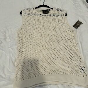 Mens knit vest top